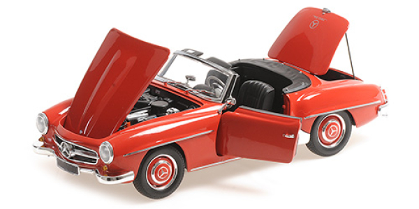 Minichamps MERCEDES-BENZ 190 SL W121 1955 rot 1:18 Modellauto