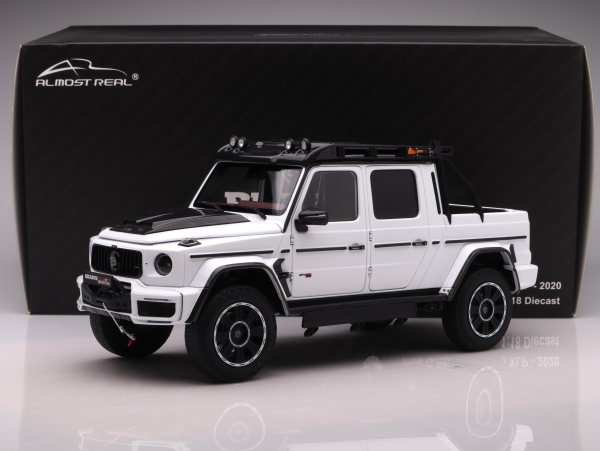 Almost Real 860524 Mercedes-Benz Brabus G800 Adventure XPL 2020 polar weiss 1:18 limitiert 1/1008 Modellauto