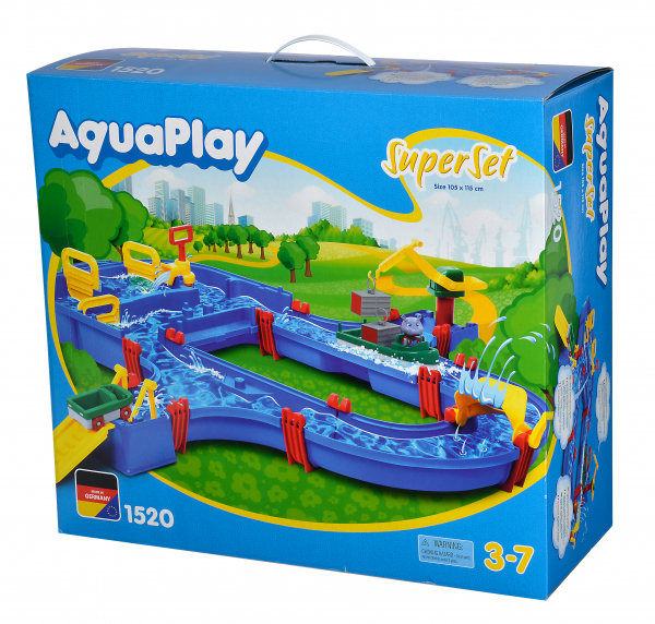 AquaPlay Outdoor Wasser Spielzeug Wasserbahn SuperSet 1520 Kinderspielzeug