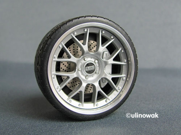 99068-23 Alufelge 1:18 BBS RS GT-Design 23 Zoll Flachbett uni