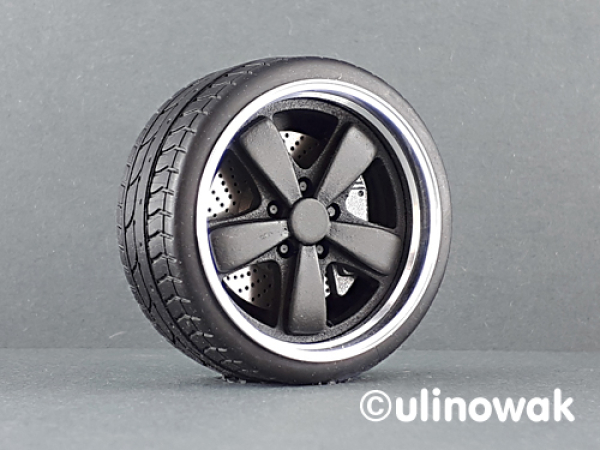 99539-19 Alufelgen 1:18 Fuchs-Design 19 Zoll uni Modellauto Tuning Zubehör