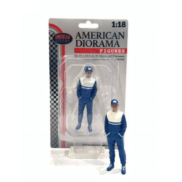 American Diorama 76355 Rennfahrer Figur A 90er mit Helm 1:18 limitiert 1/1000