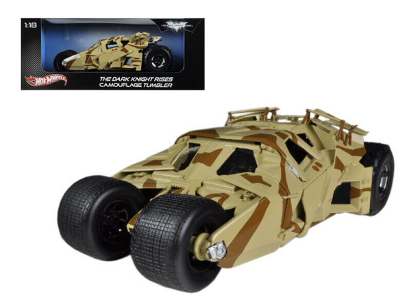 Hot Wheels Batman Batmobile Tumbler Camouflage 1:18 Dark Knight Rises HWMWBCJ76