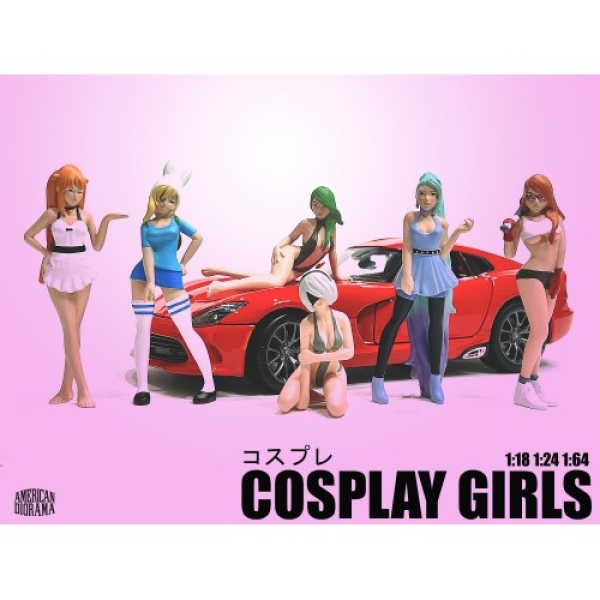 American Diorama 18306 Cosplay Girls Figur #6 Frau mit roten Haaren 1:18 limitiert 1/1000