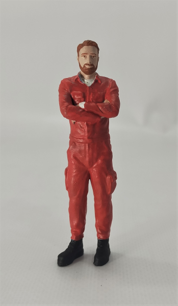 Atlantic 1:18 Figur David Mechaniker im Overall für Modellbau Diorama