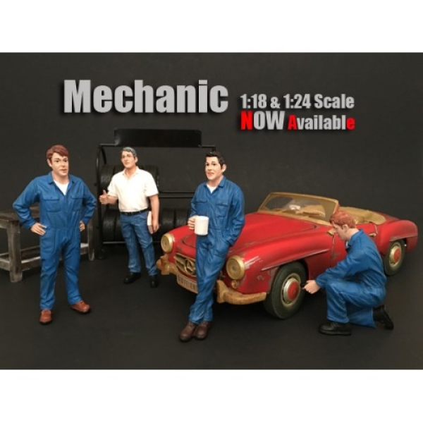 American Diorama 77446 Mechaniker -Tony Aufblasen Reifen 1/1000 1:18