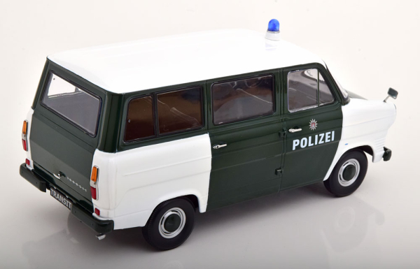 KK-Scale Ford Transit Bus MK1 Polizei Hamburg 1965 dunkelgrün-weiss 1:18 limitiert Modellauto