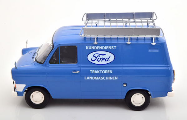 KK-Scale Ford Transit 1970 Kundendienst blau 1:18 limitiert 1/1250 Modellauto 180494