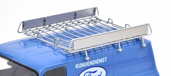 KK-Scale Ford Transit 1970 Kundendienst blau 1:18 limitiert 1/1250 Modellauto 180494