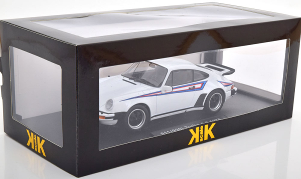 KK-Scale Porsche 911 930  Turbo 3.0 1976 weiss Martini  1:18 limitiert 1/1250 Modellauto 180572