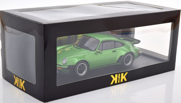 KK-Scale Porsche 911 930  Turbo 3.0 1976 grün metallic  1:18 limitiert 1/1250 Modellauto 180573