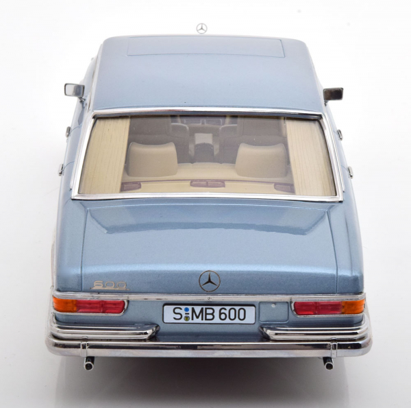 KK-Scale Mercedes 600 SWB W100 1963 hellblau metallic 1:18 limitiert 1/1250 Modellauto 180602