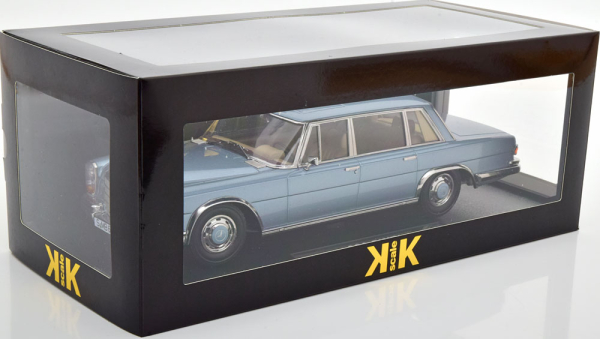 KK-Scale Mercedes 600 SWB W100 1963 hellblau metallic 1:18 limitiert 1/1250 Modellauto 180602