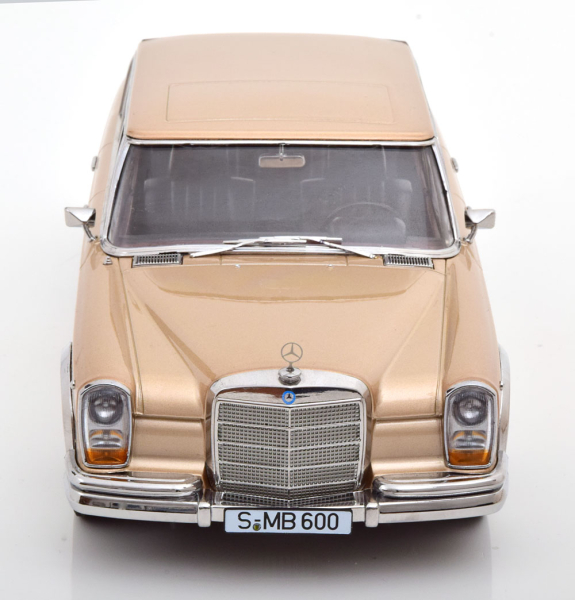 KK-Scale Mercedes 600 SWB W100 1963 hellgold metallic 1:18 limitiert 1/1250 Modellauto 180603