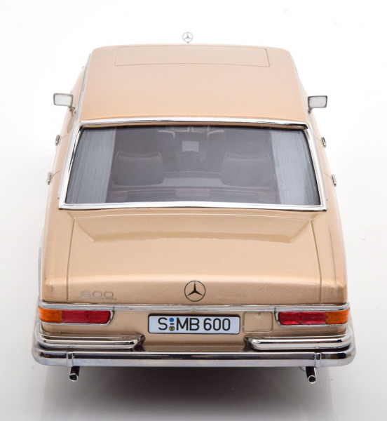 KK-Scale Mercedes 600 SWB W100 1963 hellgold metallic 1:18 limitiert 1/1250 Modellauto 180603