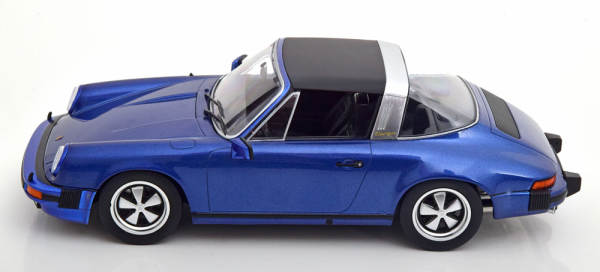 KK-Scale Porsche 911 Carrera 3.0 Targa 1977 blau metallic 911er 1:18 limited 180681 Modellauto