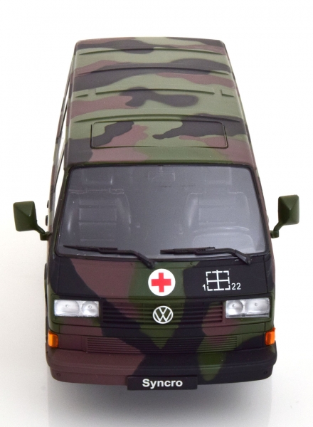 KK-Scale VW T3 Bus Syncro 1987 Bundeswehr Ambulanz Militär 1:18 limitiert 180969 Modellauto