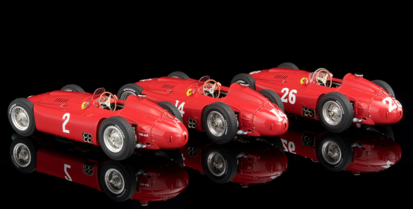 CMC M-202 Lucky Set 2018 Collins Ferrari D50 + Figur + Vitrine 1:18 limitiert 1/200 Modellauto