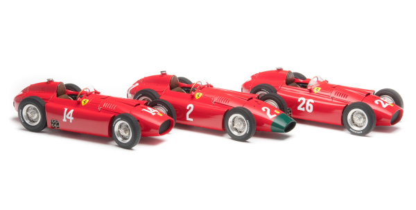 CMC M-202 Lucky Set 2018 Collins Ferrari D50 + Figur + Vitrine 1:18 limitiert 1/200 Modellauto