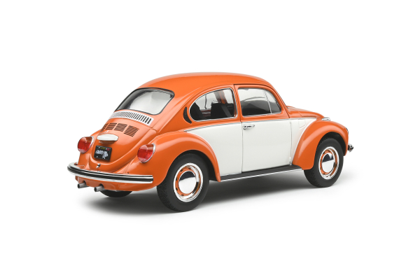 Solido VW Käfer 1303 orange-weiss 1974 Beetle 1:18 Limitiert Special Editon World Modellauto