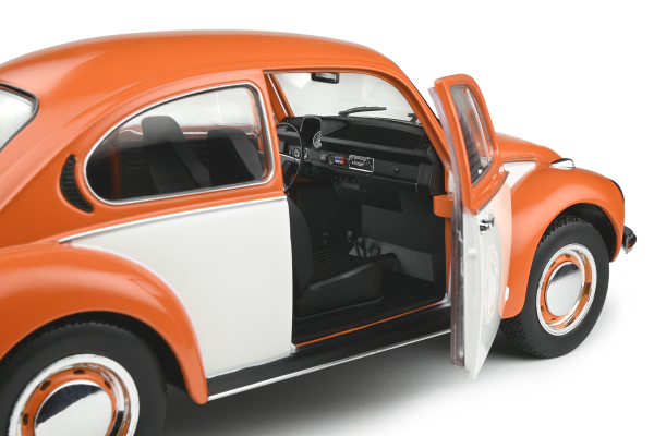 Solido VW Käfer 1303 orange-weiss 1974 Beetle 1:18 Limitiert Special Editon World Modellauto