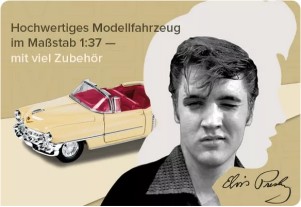 Franzis  Elvis Presley Adventskalender Cadillac Eldorado 1:37 Modellauto