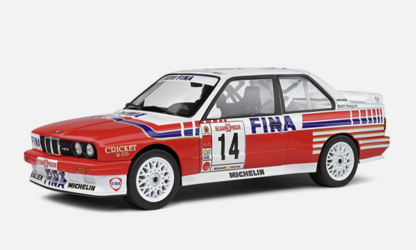 BMW E30 M3 #14 weiß/rot 1:18 Modellauto Solido 421184790