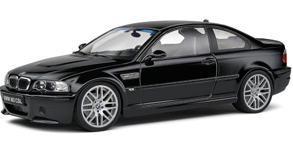 BMW E46 M3 CSL Coupe 1998-2007 schwarz 1:18 Modellauto Solido 421181410