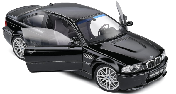 BMW E46 M3 CSL Coupe 1998-2007 schwarz 1:18 Modellauto Solido 421181410