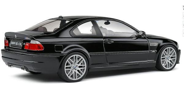 BMW E46 M3 CSL Coupe 1998-2007 schwarz 1:18 Modellauto Solido 421181410
