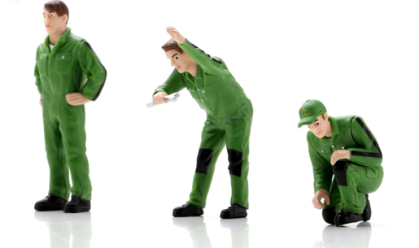 Figurenset Mechaniker John Deere grün 1:32 Modellauto Schuco 450391500