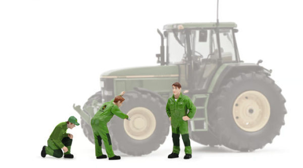 Figurenset Mechaniker John Deere grün 1:32 Modellauto Schuco 450391500