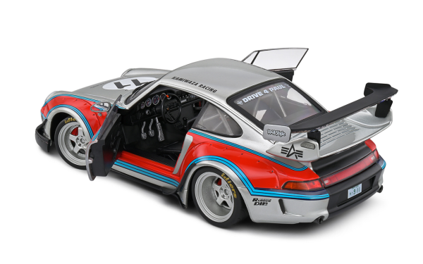 Porsche RWB Bodykit martini 2020 grey 1:18 Solido 421185940 Modelcar