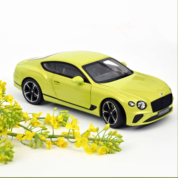 Norev 182789 Bentley Continental GT 2018 Rhadium gelb1:18 limitiert 1/200 Modellauto