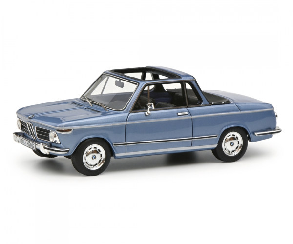 Schuco BMW 2002 Cabrio blau E10 Baur PRO.R 1:43 limitiert 1/500 Modellauto