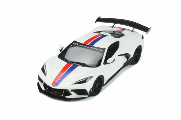 GT Spirit 317 Chevrolet Hennessey Corvette C8 2021 Artic weiss 1:18 limitiert 1/999 Modellauto