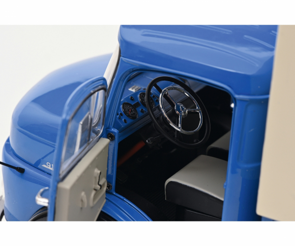Schuco 450044800 Mercedes MB L911 blau Pritsche LKW 1:18 limitiert Modellauto