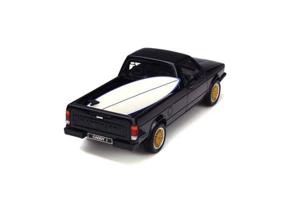 Otto Models 665B - VW Caddy Pickup 1980 schwarz mit blauen Surfbrett 1:18 limitiert 1/1000