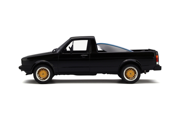 Otto Models 665B - VW Caddy Pickup 1980 schwarz mit blauen Surfbrett 1:18 limitiert 1/1000