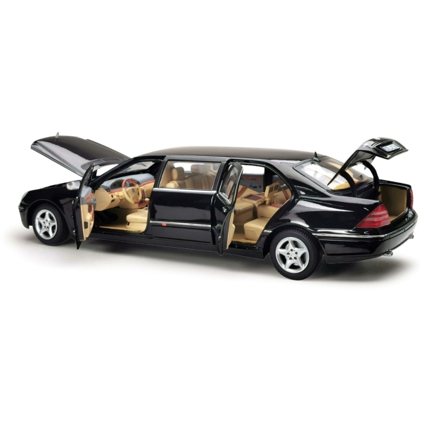 Sunstar Mercedes-Benz 2000 Pullman S600 S-Klasse schwarz 1:18 Modellauto