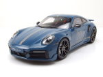 Minichamps PORSCHE 911 992 Turbo S Coupe 2021 Sport Design blue 1:18 Modelcar limited 1/504