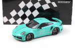 Minichamps Porsche 911 992 Turbo S Coupe Sport Design 2021 green 1:18 limited 1/504 Modelcar 155069175