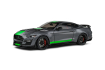 FORD GT500 Mustang grau mit neon grünen Streifen 1:18 Solido 421186170 Modellauto