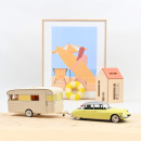 Norev 181762 Citroën DS 19 1960 + Digue Caravan 1:18 Modelcar