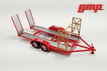 GMP 18963 Tandem Car Trailer with Tire Rack The Busted Knuckle Garage 1:18 Anhänger
