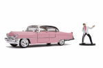 Jada Toys 253255012 Cadillac Fleedwood 1955 & Elvis Presley Figur 1:24 Modellauto