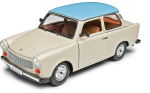 Sunstar Trabant 601 Deluxe 1965 beige with light blue roof 1:18 Modelcar 4288