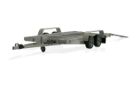 Otto Models 225D Autotransportanhänger Trailer silber-grau 1:18 Car Carrier  Modellauto